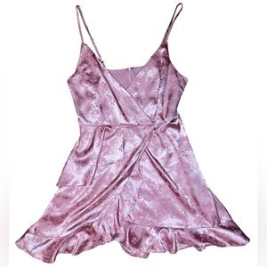 Altar’d State Pink Mini Satin Dress (rare)